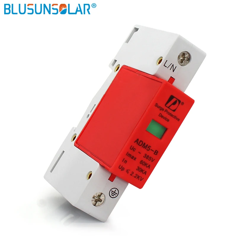 2 шт./партия высокое качество 1p L + PE 30 60kA 385V AC Din Rail SPD домашнее устройство для защиты