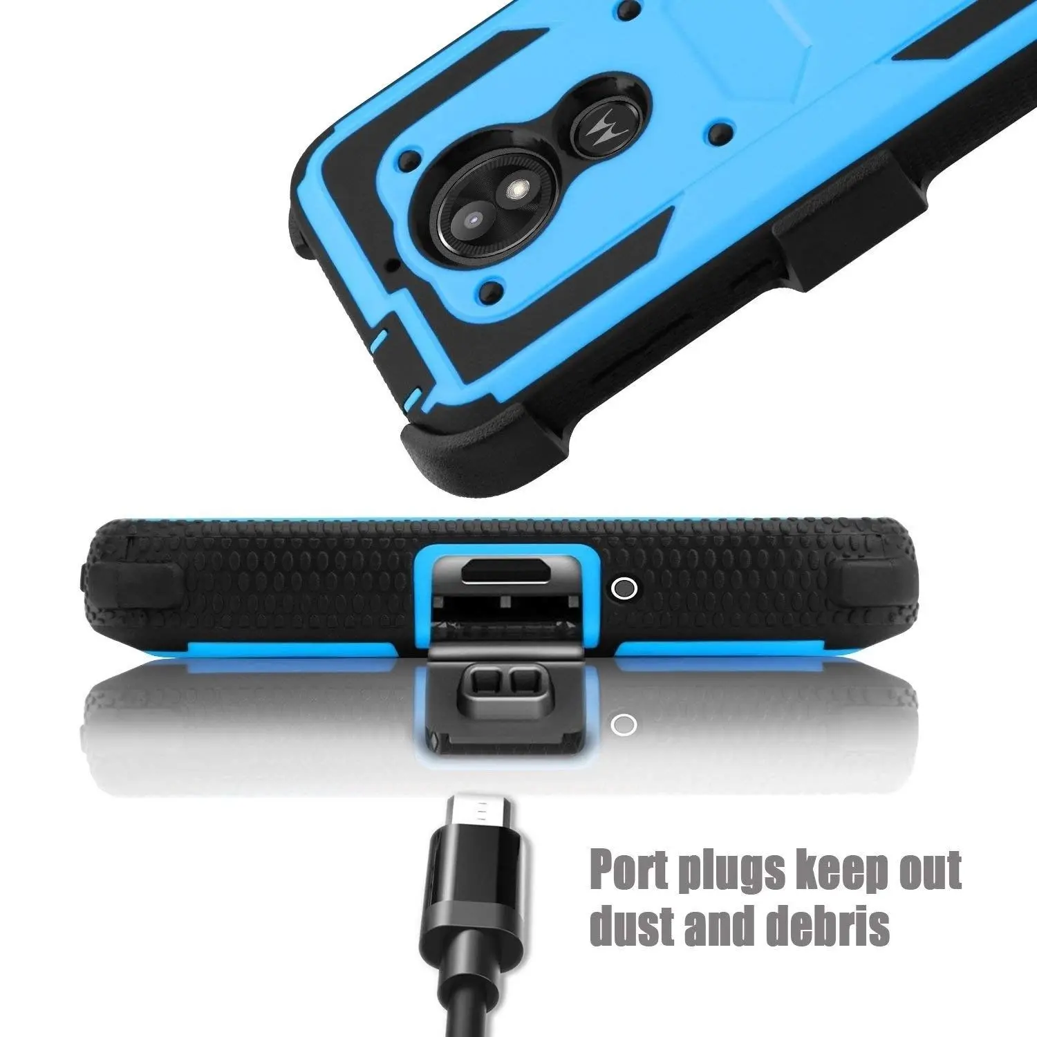 YUMQUA чехол для Motorola Moto E5 Cruise Case Shock Adsording Hybrid Прочный ударопрочный защитный