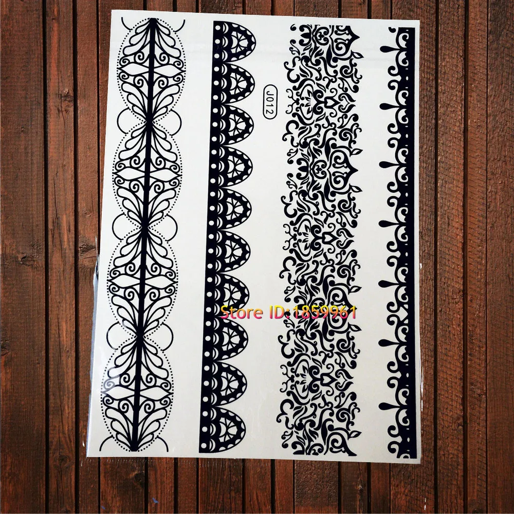 Подвески дизайн хна временная татуировка боди арт макияж тату Бабочка узор ABJ15