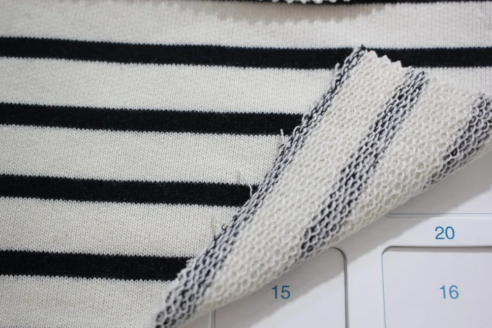 Оптовая продажа с фабрики прямые продажи полосатая трикотажная махровая ткань