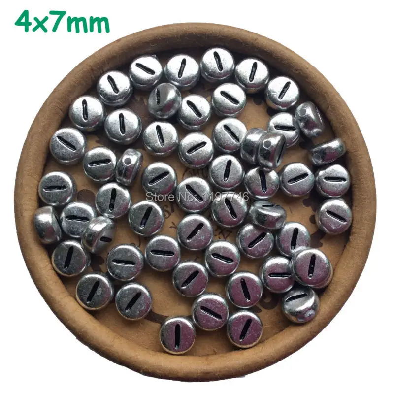 

3600 шт., акриловые плоские круглые бусины в форме монеты, 4 х7 мм