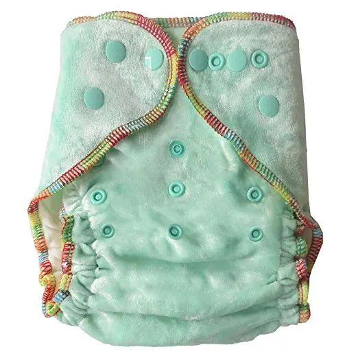 Naughtybaby бамбуковые велюровые тканевые подгузники все в одном размере нет