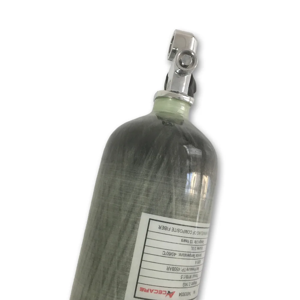 AC10351 бутылка для дайвинга 3 л EN12245 30 мпа Пейнтбольный бак 4500psi цилиндрические