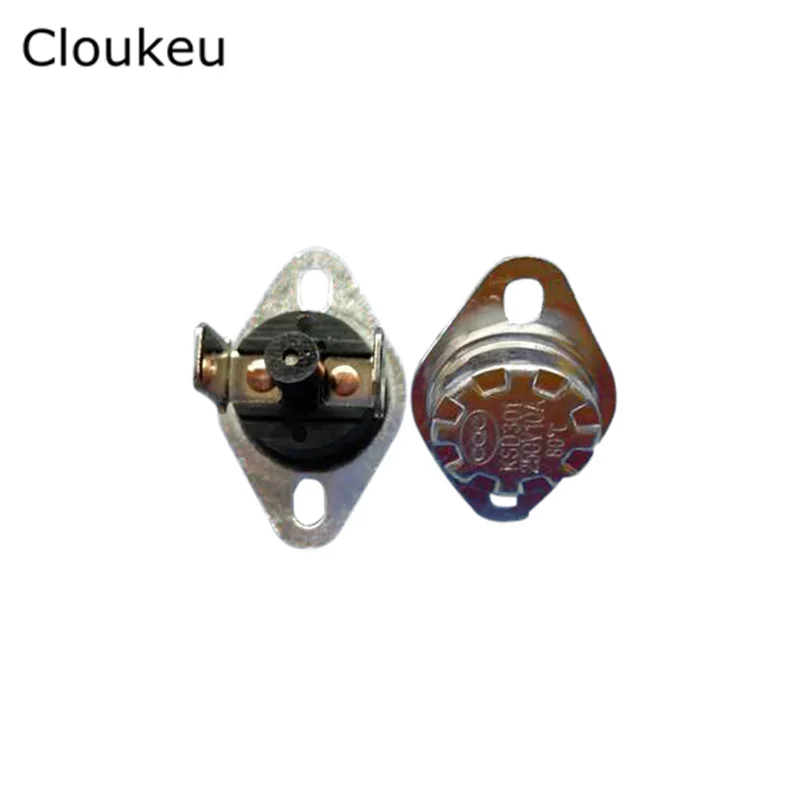 5 шт., терморегулятор KSD301/KSD303 250V1 0A, 45/50/55/60/65/70/75/80/85/90/95/97 градусов Цельсия