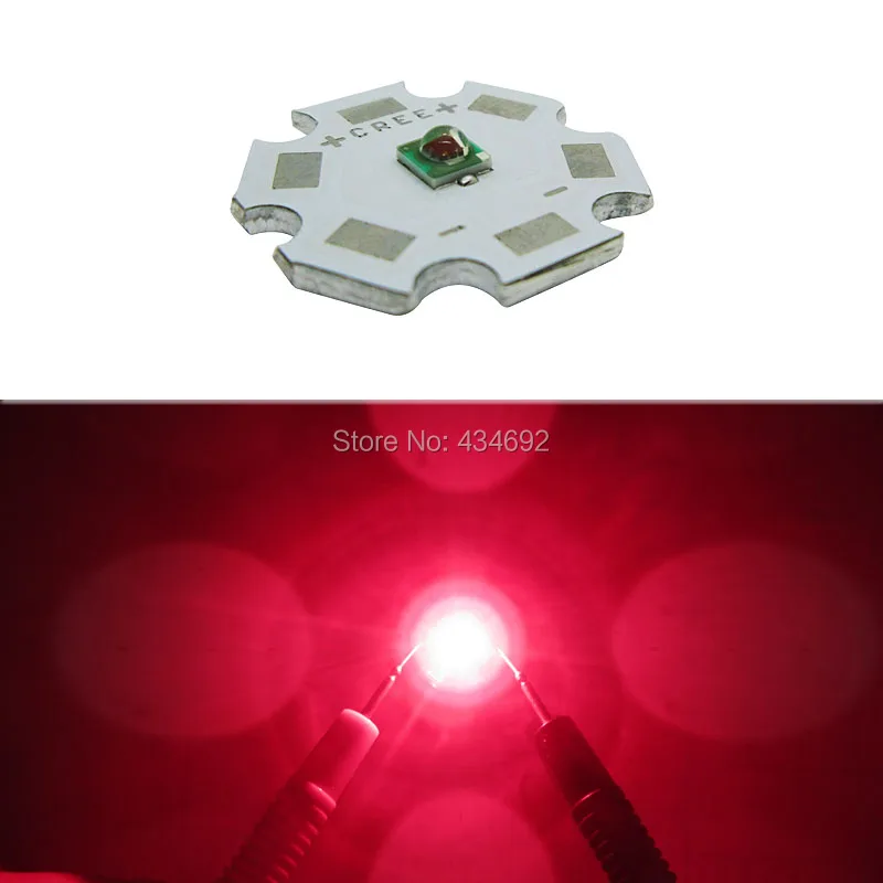 Оригинальный 1 Вт 3 Cree Xlamp XPE XP E фото красный 655 нм 660нм 2 5 В 350 1000ма светодиодные