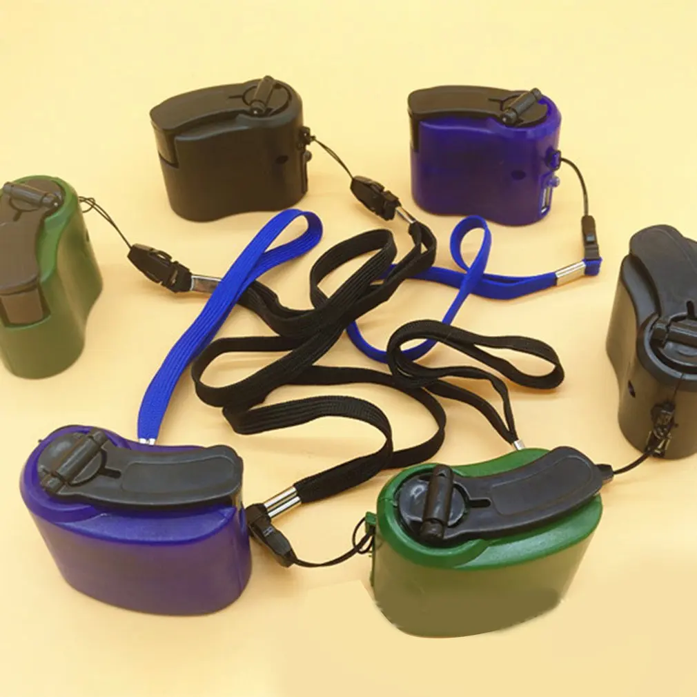 Ручная обмотка аварийное зарядное устройство USB рукоятка ручная Динамо машина