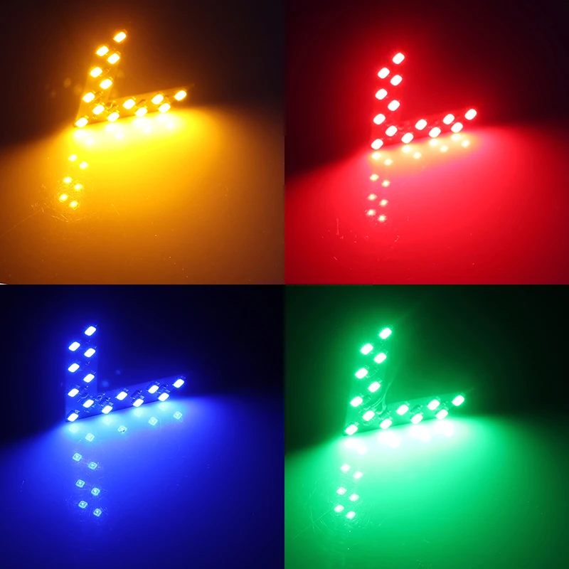 Junhom 2 шт./лот 14 SMD Светодиодная панель со стрелками для зеркала заднего вида