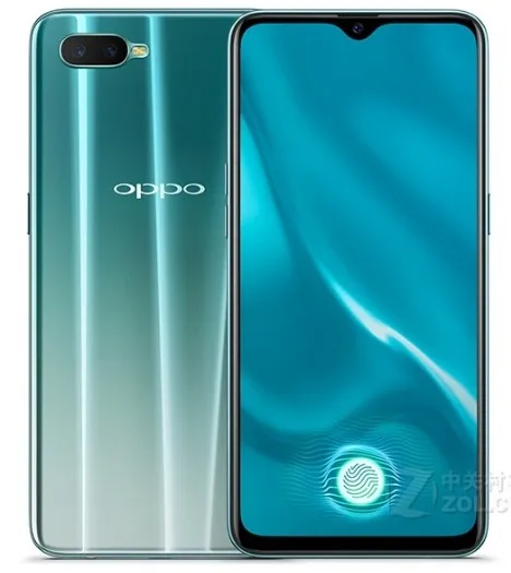 Зеленый Мобильный телефон Oppo K1 Snapdragon 660 Android 8,1 6," ips 2340X1080 6GB ram 64GB rom 25.0MP экран отпечатков пальцев - Цвет: Зеленый