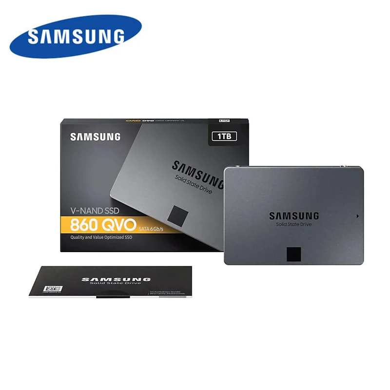 Внутренний твердотельный диск SAMSUNG SSD 860 QVO 1 ТБ 2 5 дюйма SATA3 жесткий для ноутбука