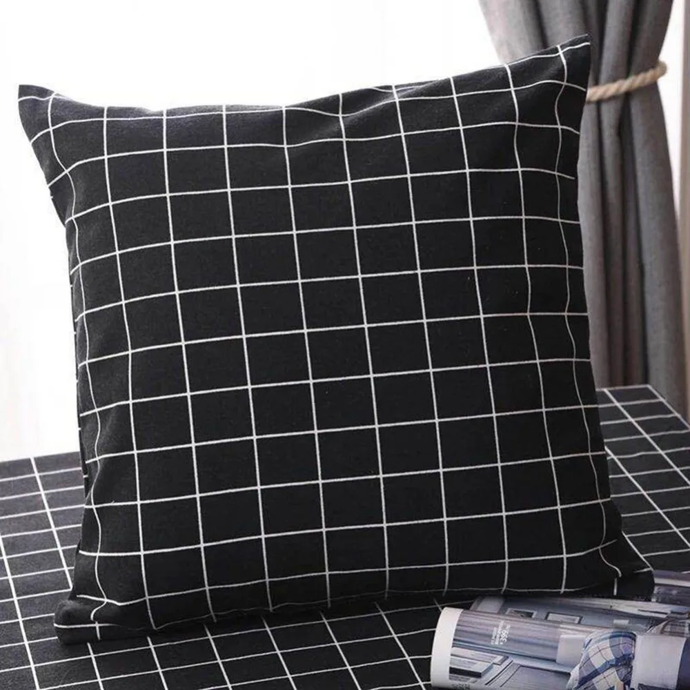 Meijuner зд обои белая серая полоса Геометрический стиль Лен Хлопок Чехлы для