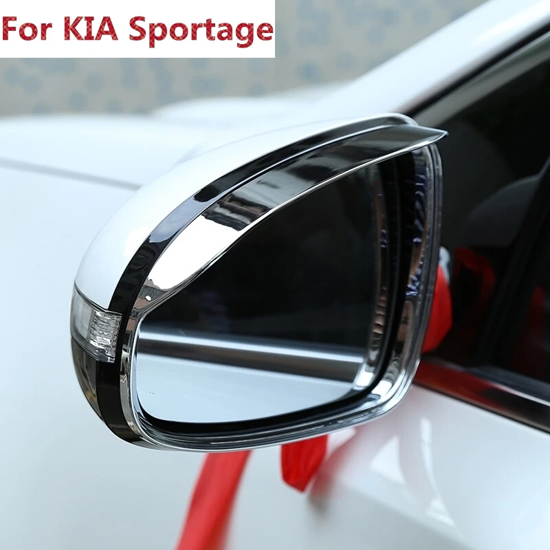 Новый ABS хром зеркало заднего вида Дождь Крышка для бровей отделка Авто Стайлинг