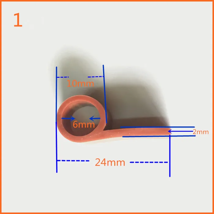 1 м P Тип высокотемпературной печи двери окна силиконовая резиновая