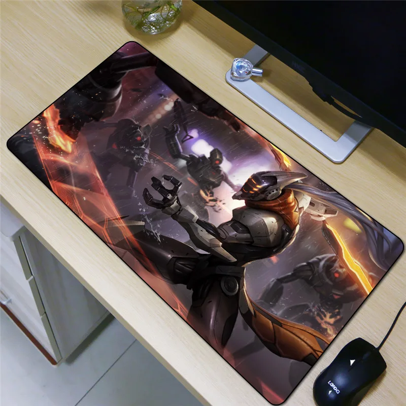 Супер Коврик для мыши FFFAS 80x40 см игровой коврик модный аниме игр геймерский пейзаж
