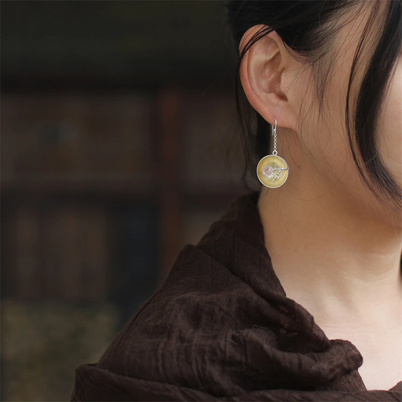 Женские винтажные серьги-капельки INATURE из стерлингового серебра 925 пробы с