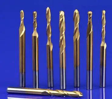 Новое поступление 5 шт. 1/8 &quotсверла с ЧПУ титановым покрытием 2 карбидных концевых
