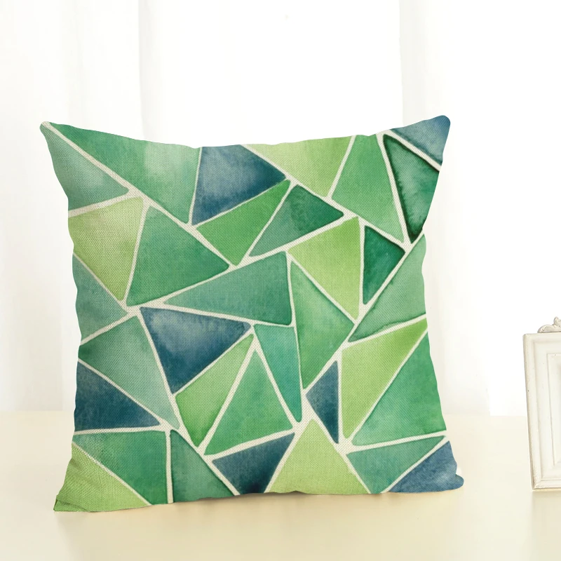 Новая Геометрическая наволочка для подушки Автопортрет 43х43см домашний