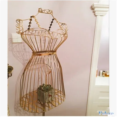 Модный высококачественный Женский металлический манекен одежда металлическая