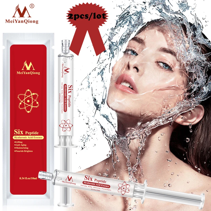 

2pcs Hyaluronic Acid Injection Face Serum Liquid Tights Anti-Wrinkle Anti Aging Collagen Facail Essence Moisturizing Whitening