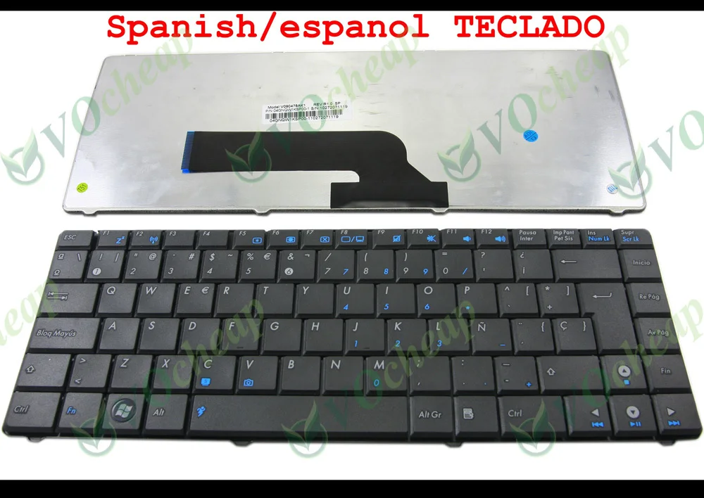 Новая клавиатура для ноутбука Asus K40 K40AB K40AF K40C K40ID K40IE K40IJ K43S K43SJ K43SV K43U черная