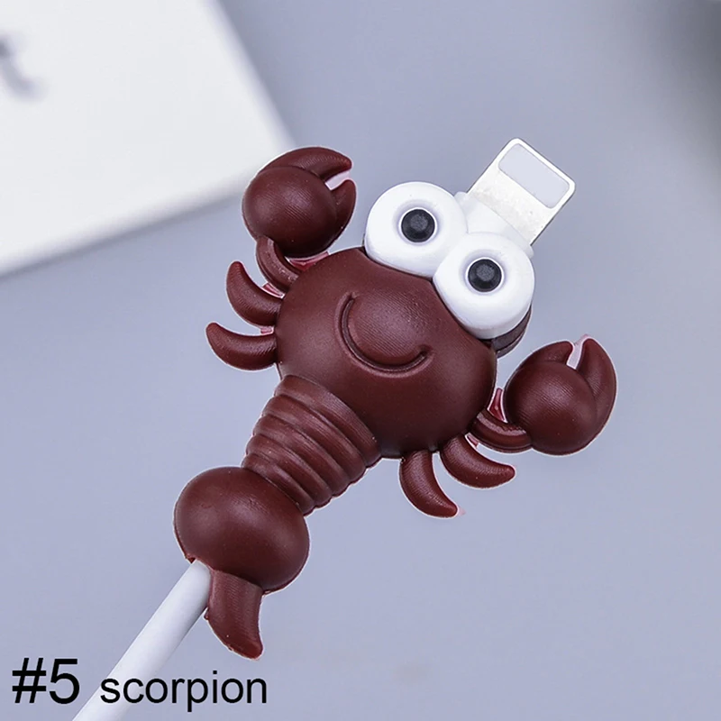 as the pic 1 шт. милые серьги "Божья коробка" бабочка USB зарядное устройство кабель крышка провода шнур протектор данных сетевой шнур протектор для iPhone зарядный кабель - Цвет: as the pic