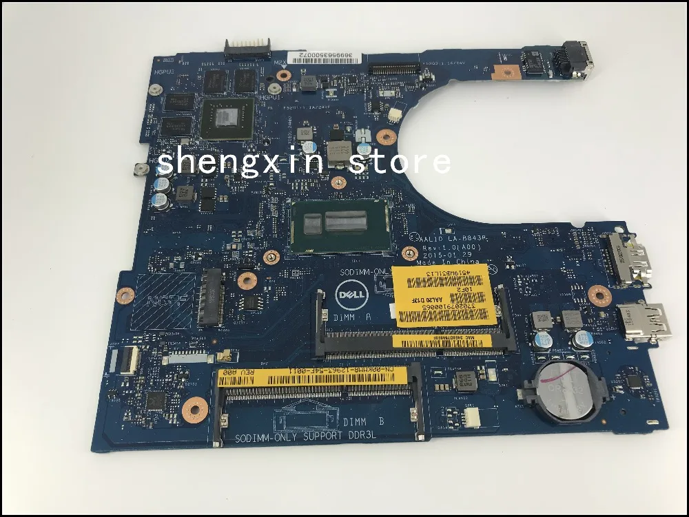 

CN-0F0T2K F0T2K для Dell INSPIRON 5458 5558 5758 SERIES, материнская плата для ноутбука, задний план 10, рев: 1,0 (A00) 3205U, тест 100%