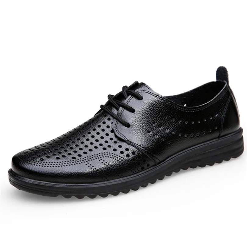 LIN KING Spring Autumn Men Loafers Moccasins Shoes Pu Leather Slip On Lazy Casual Breathable Male Hollow Out Flats | Обувь