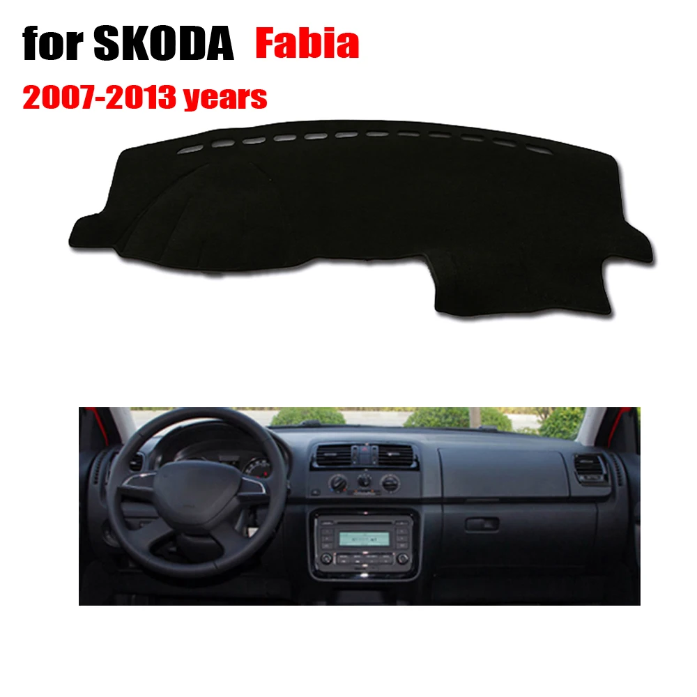 Приборная панель автомобиля охватывает коврик для SKODA Fabia 2007 до 2013 левосторонний