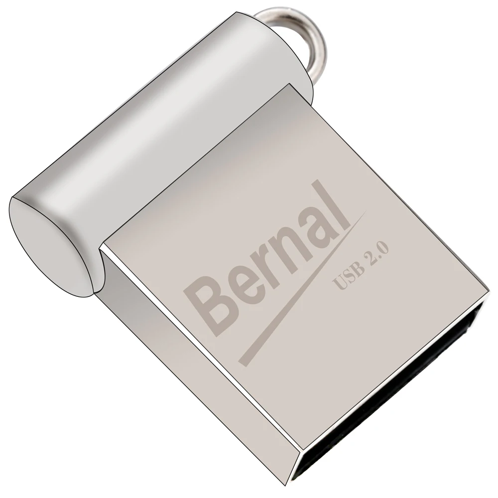 Bernal мини USB флэш-накопитель 2,0 8 ГБ 16 ГБ 32 ГБ 64 ГБ 128 ГБ usb флэш-накопитель флэш-памяти металлическая usb-флешка