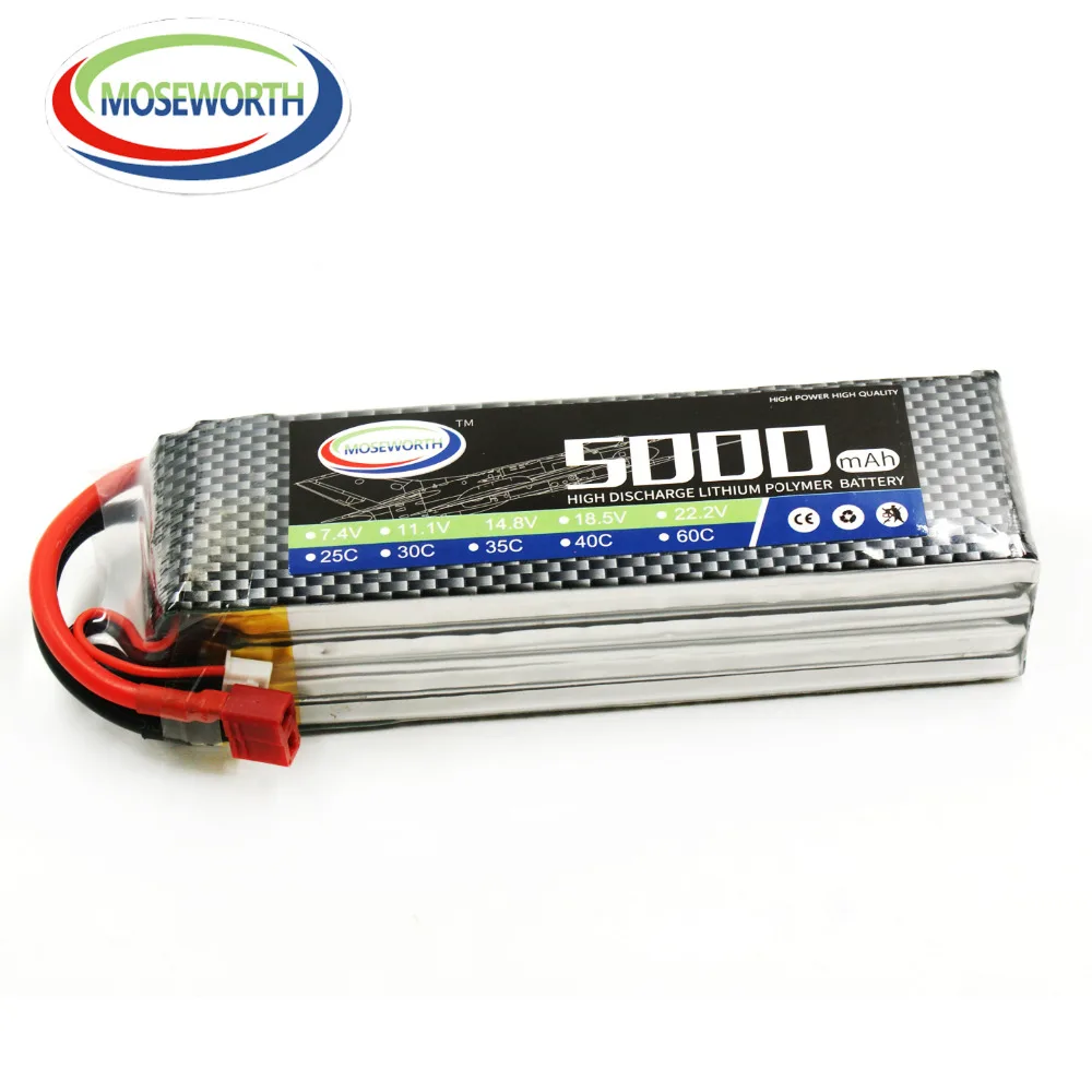 Новые аккумуляторы 4S 14 8 V 5000mAh 60C RC Lipo Battery для радиоуправляемого вертолета