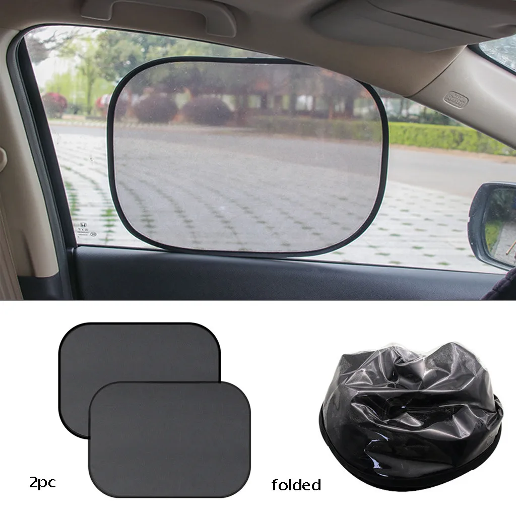 Автомобильный солнцезащитный козырек 2 шт. шикарный сетчатый для автомобильных