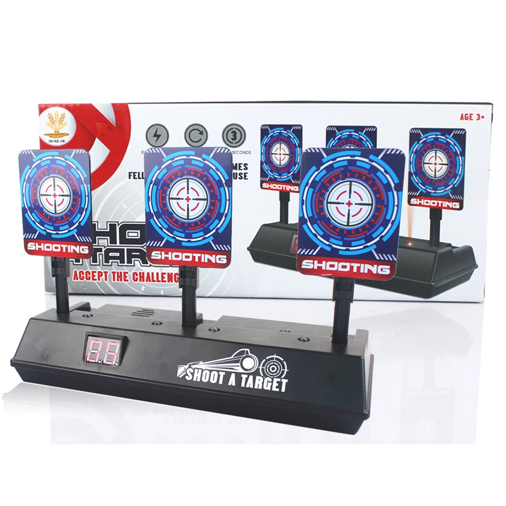 

2020 Intelligent Auto-Reset Electronic Scoring Target For Nerf N-Strike Elite/Mega/Rival Series Light Sound Scoring Target