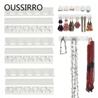 9 шт.компл. белая вешалка для ключей, пластиковые крючки, органайзер для украшений, подвесные полки для ванной комнаты, держатель для хранения, настенные клейкие крючки, крепление