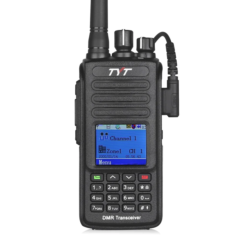 TYT MD 390 GPS UHF 400 480 МГц IP67 Водонепроницаемый DMR цифровое радио с кабелем для