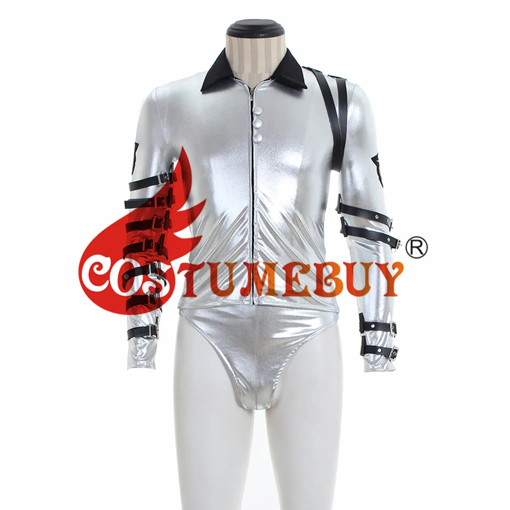 CostumeBuy костюм Майкла Джексона Япония Bad World Performance серебряный комбинезон на