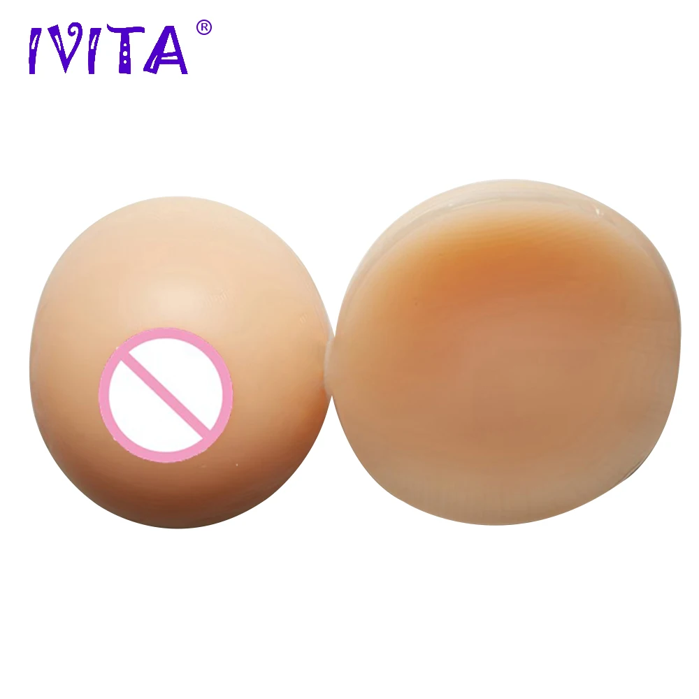 IVITA 1200 г реалистичные силиконовые формы груди поддельные усилители Трансвестит