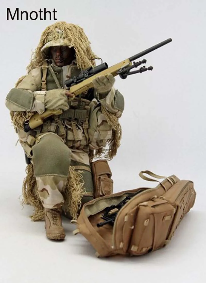 Mnotht 1/6 Ghillie костюм снайперский военная модель VH1009 Solider одежда для 12 дюймов Мужская