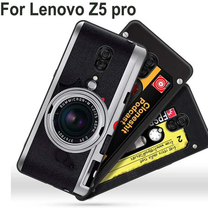 

6.39" Silicone coque For Lenovo Z5pro L78031 case For Lenovo Z5 pro back cover retro Painted soft case Z5p Protect Shell funda