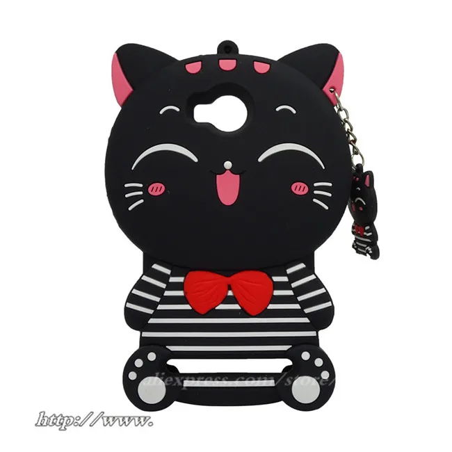 Милый Кот для чехол huawei Y3 II крышка 3D с изображением из мультфильма Lucky Cat Мягкая
