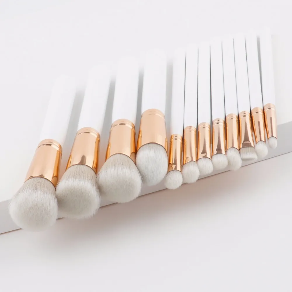12pcs Pro Makeup Brushes Set Foundation Powder Eyeshadow Lip Brush Beauty Tools Highlighter Make up Pincel Maquiagem | Красота и
