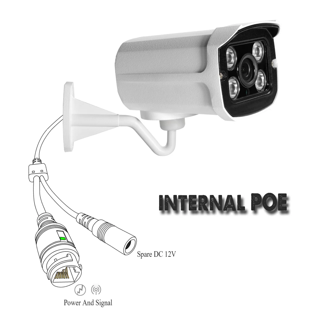2018 HJT HD IP Камера Встроенная POE Sony 1080P 2.0MP 720P камера безопасности CCTV наружная ИК