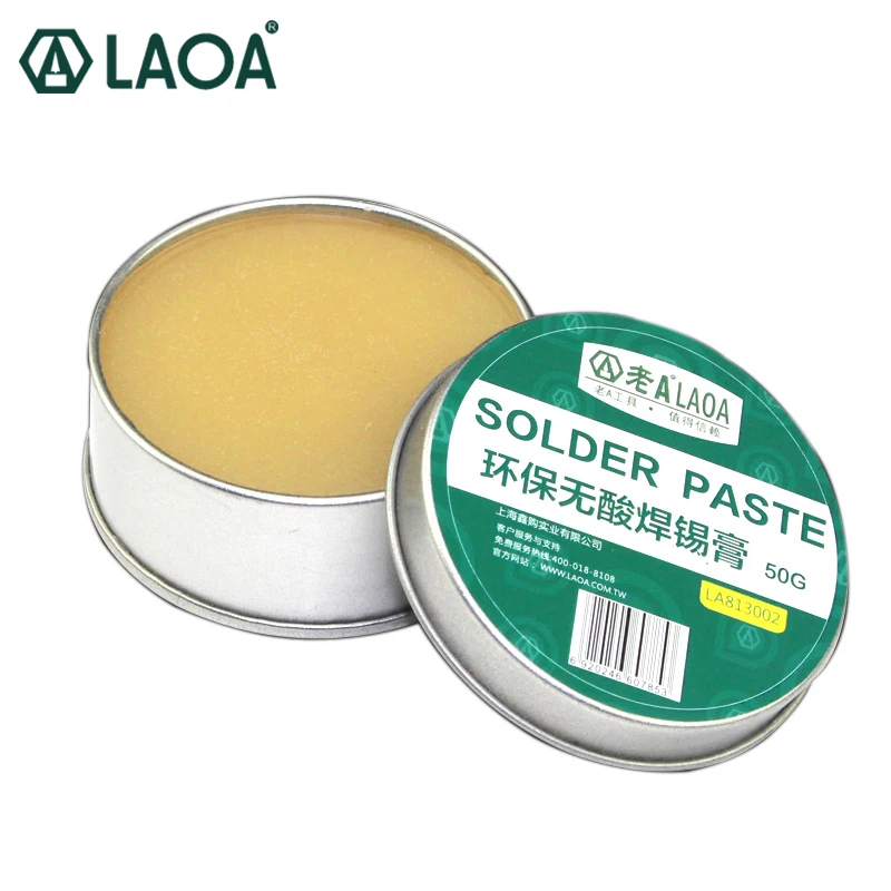LAOA 25g 50g No Acid SMD Soldering Paste Flux Grease SMT IC 10cc Repair Tool Solder PCB Free Shipping