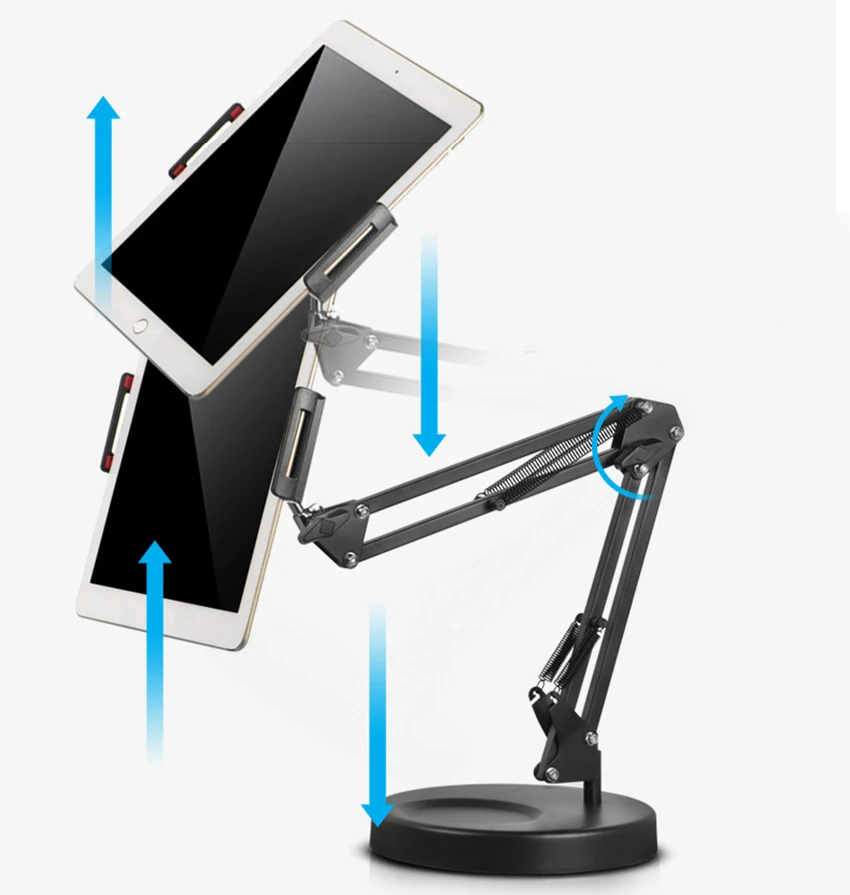 Новые настольные подставки с держателями для iPad планшетов iPhone Xiaomi huawei samsung мобильные штативы для телефонов кронштейн для видеоблоггеров