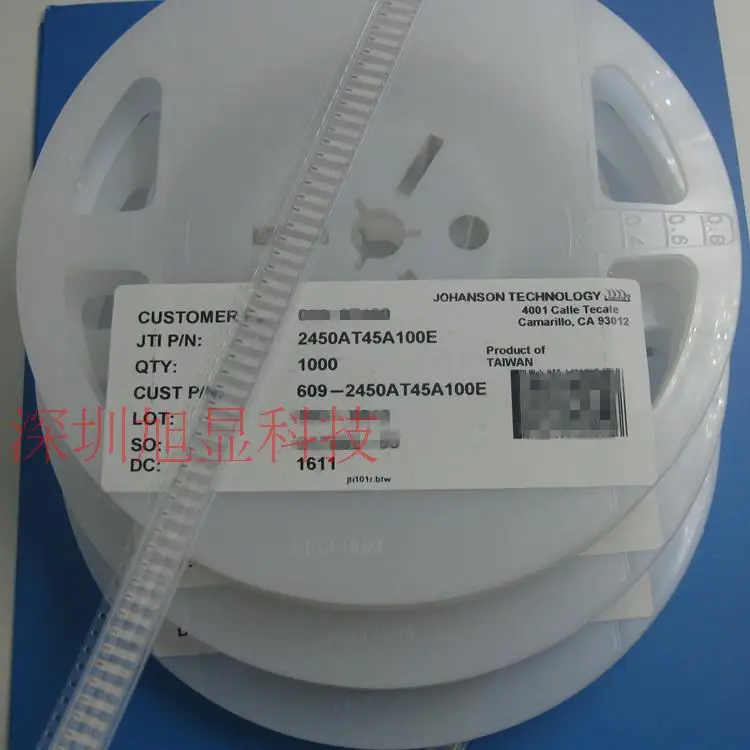 100% Новый оригинальный 2 4 GHz антенна Bluetooth 2450AT45A100E высокочастотный Керамика 3dB