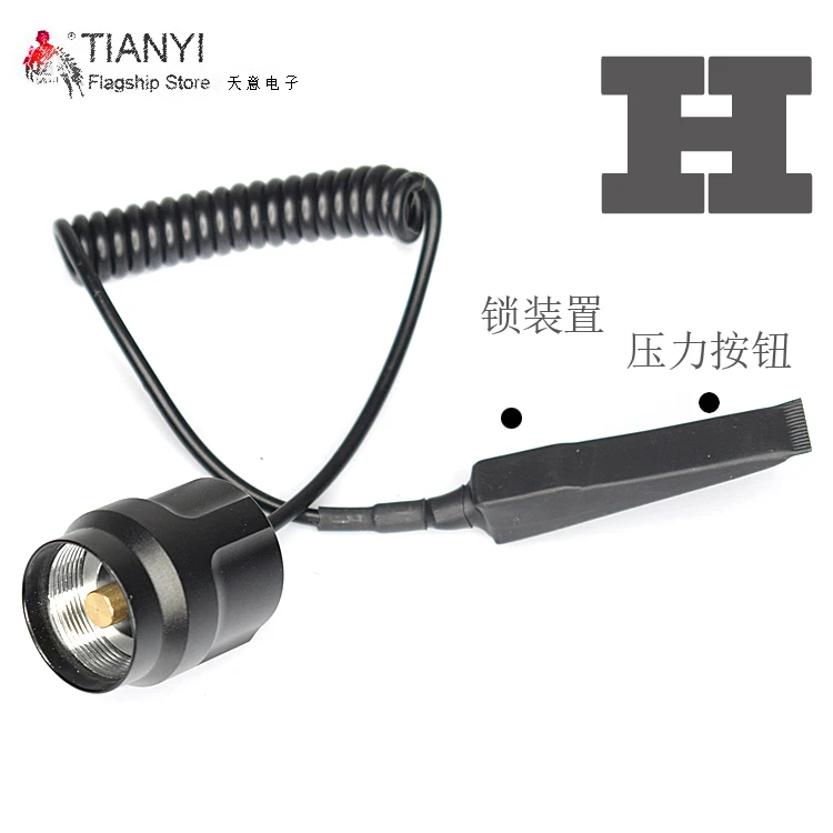 C8 Hig светильник 2200LM CREE XM-L2 светодиодный 5 режимов Светодиодный светильник-вспышка тактический пистолет вспышка светильник фонарь+ пистолет база для прицела крепление+ пульт дистанционного управления