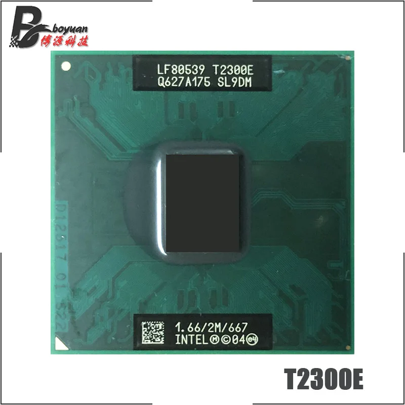 Процессор Intel Core Duo T2300E SL9JE SL9DM 1 6 ГГц двухъядерный двухпотоковый ЦПУ процессор 2 Мб