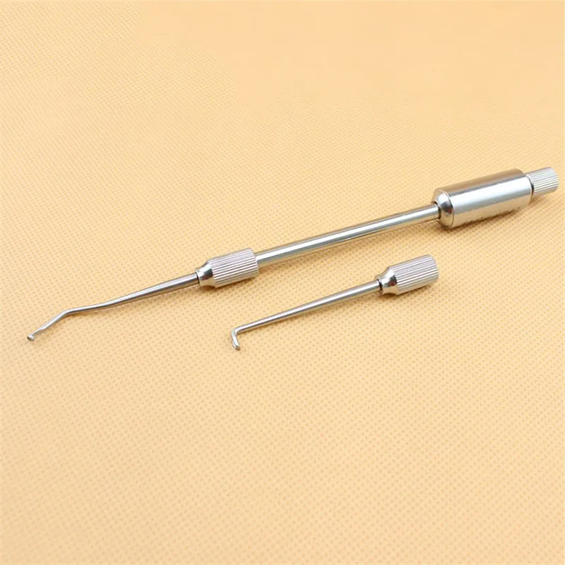 1 set Stainless Steel Manual Dental Crown Remover 2 Tips Press Button Dental Lab Equipment Dental Tools Material Manual Control images - 6