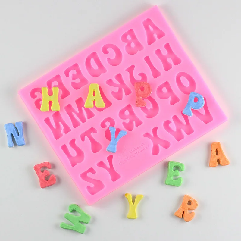 Sugarcraft столичная силиконовая форма буквы Алфавит помадка формы торт украшения инструменты Конфеты Смола глина форма для шоколадной мастики
