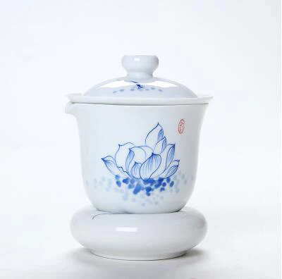 TANGPIN кофейные и чайные наборы ручная роспись керамический чайник Gaiwan, чайная чашка китайский чайный набор кунг-фу посуда для напитков - Цвет: Style A