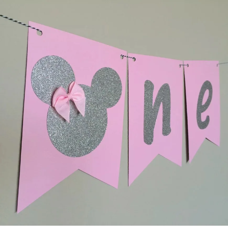 Ручной работы принцесса Минни один Микки стул баннеры банты на заказ выбрать