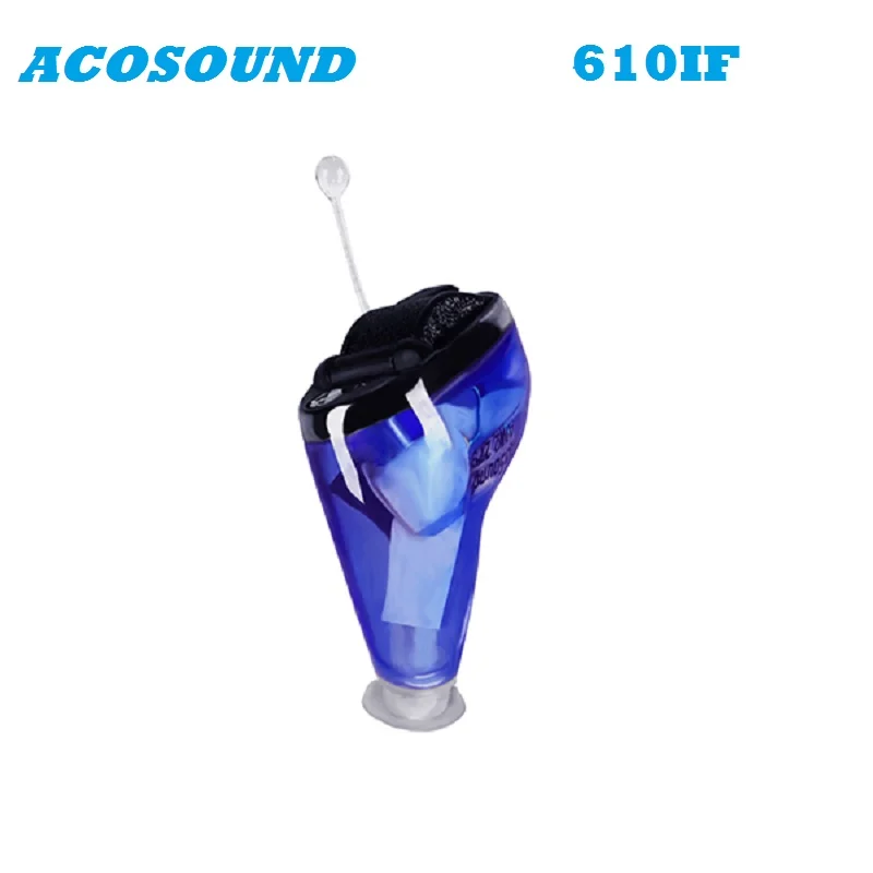 AcoSound невидимый слуховой аппарат звуковые усилители 610IF CIC слуховые аппараты для глухих слуховых аппаратов с 9 затычками для ушей